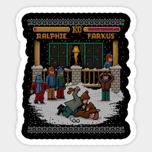 The Christmas Fight Sticker